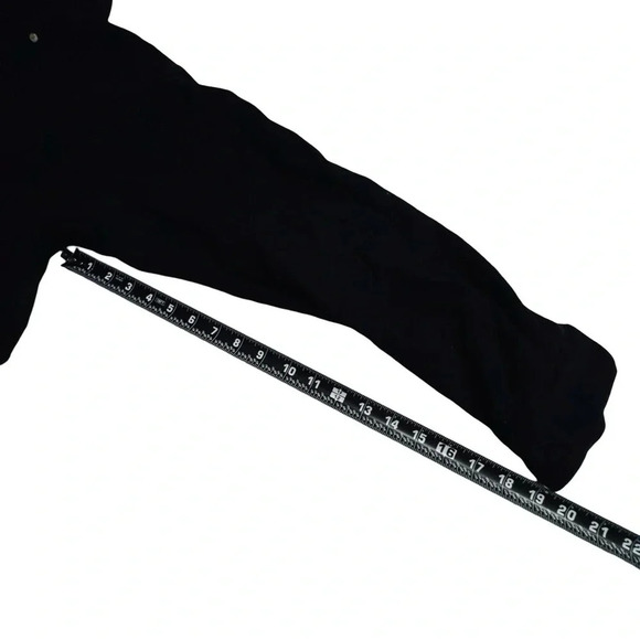 VTG Tommy Hilfiger || Men's Wool Blend Button Up Shirt in Black Sz Medium - Picture 10 of 11